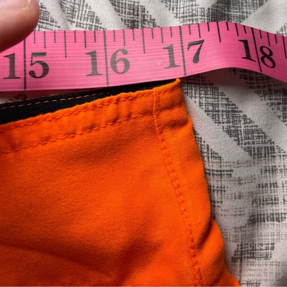 Fox Racing Men’s Orange Board Shorts Size L | Moto Logo Swim Trunks Surf Style - Picture 7 of 9